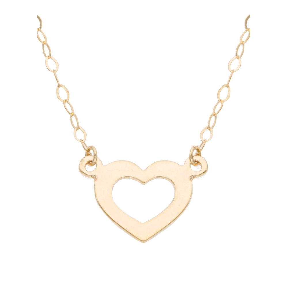 **LAST 1** ♡New 14K Solid Gold Heart Necklace♡ - Picture 2 of 5